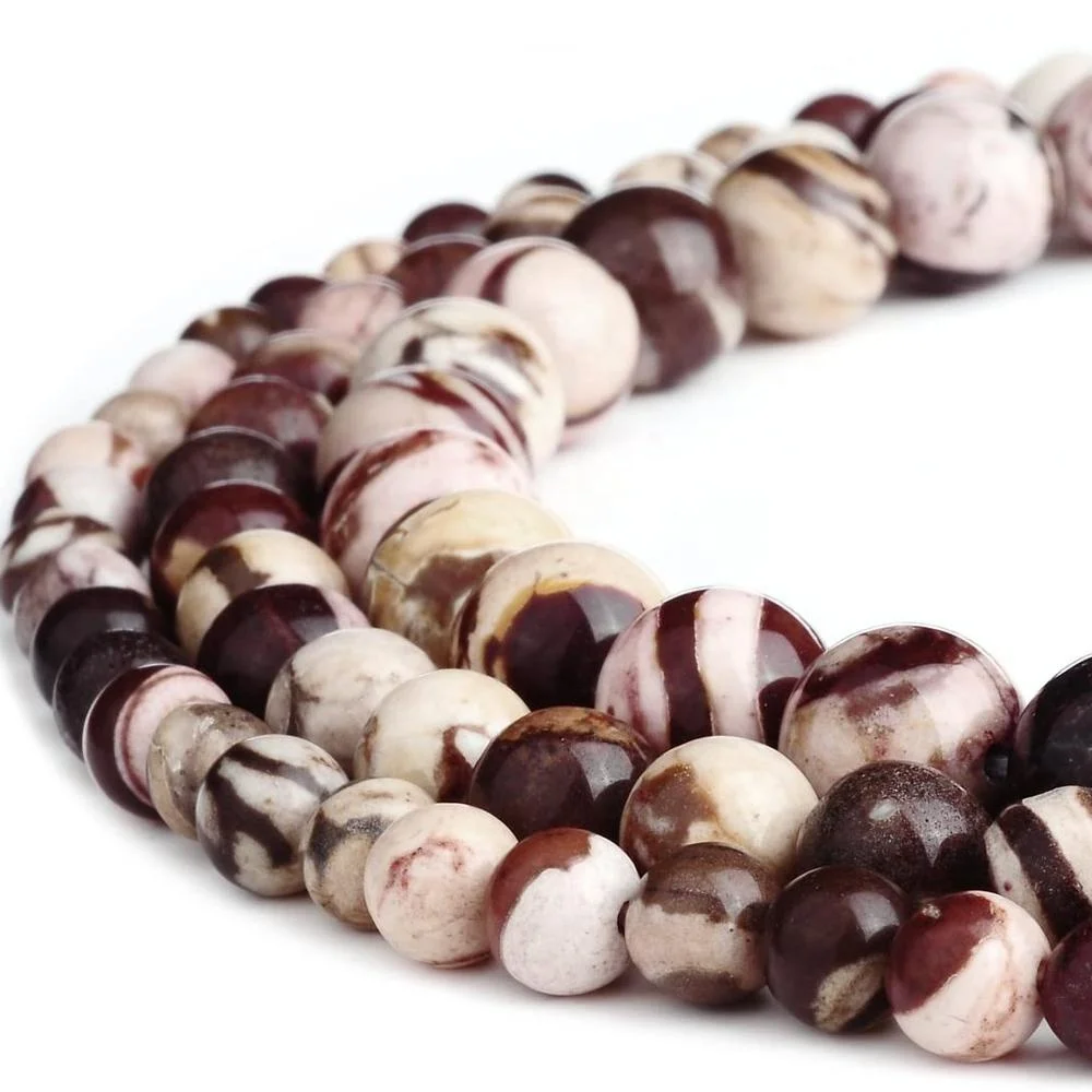

Wholesale High Quality Natural Round Australian Zebra Jasper Beads for Jewelry Making
