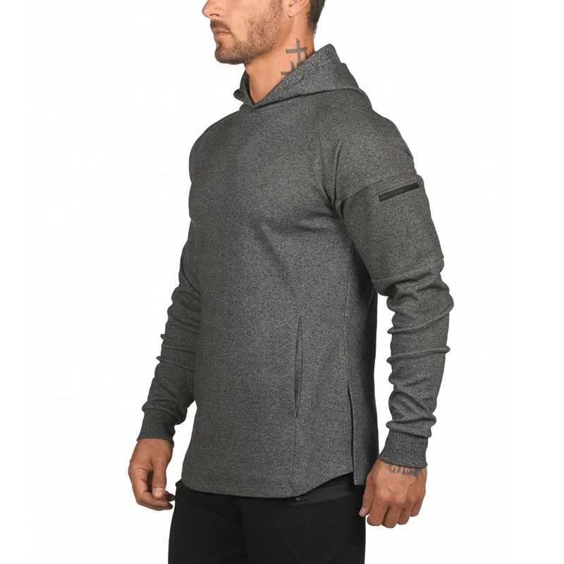 

Wholesale Polyester Spandex Mens Sportswear Fitness Activewear Gym Hoodie for Men