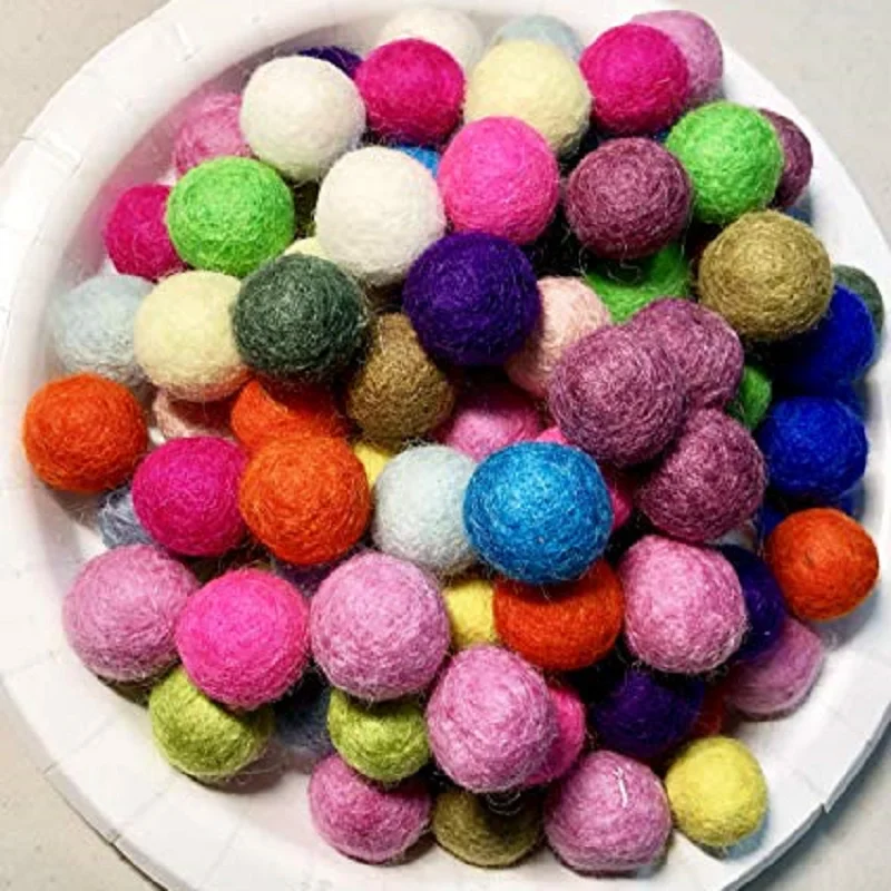 factory supply customized size wool chemical fiber tennis ball