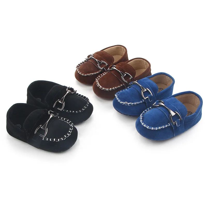 

New fashion Faux suede soft cotton sole 0-18 months boy Moccasins Baby loafers, 3colors