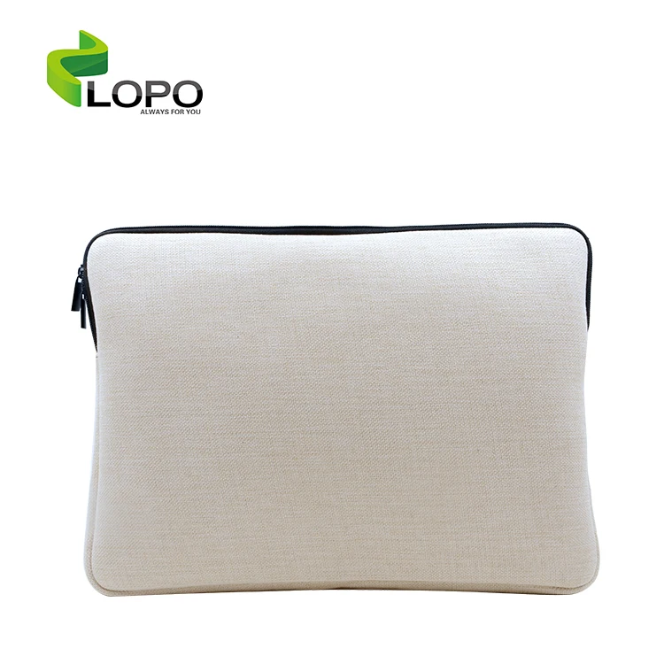 

Wholesale Sublimation Textile Blanks Linen Business Travel Laptop Bag for Woman/Men