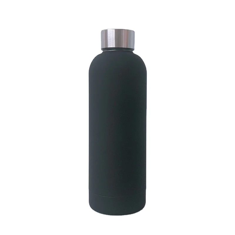 

Custom 25oz/750ml 18/8 Stainless Steel Double Wall Vacuum Flask Rubber Coated Small Mouth Insulated Water Bottle, Customized color