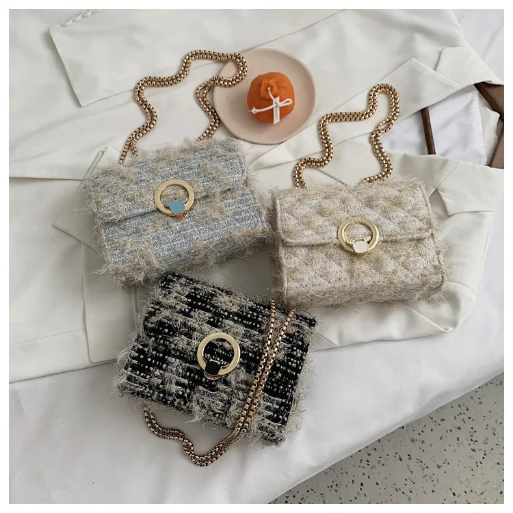 

ST-0873 Small Handbag New Fashionable Western Style Bread Joker Single Shoulder Chain Trend Fashion Handbags, Multi color