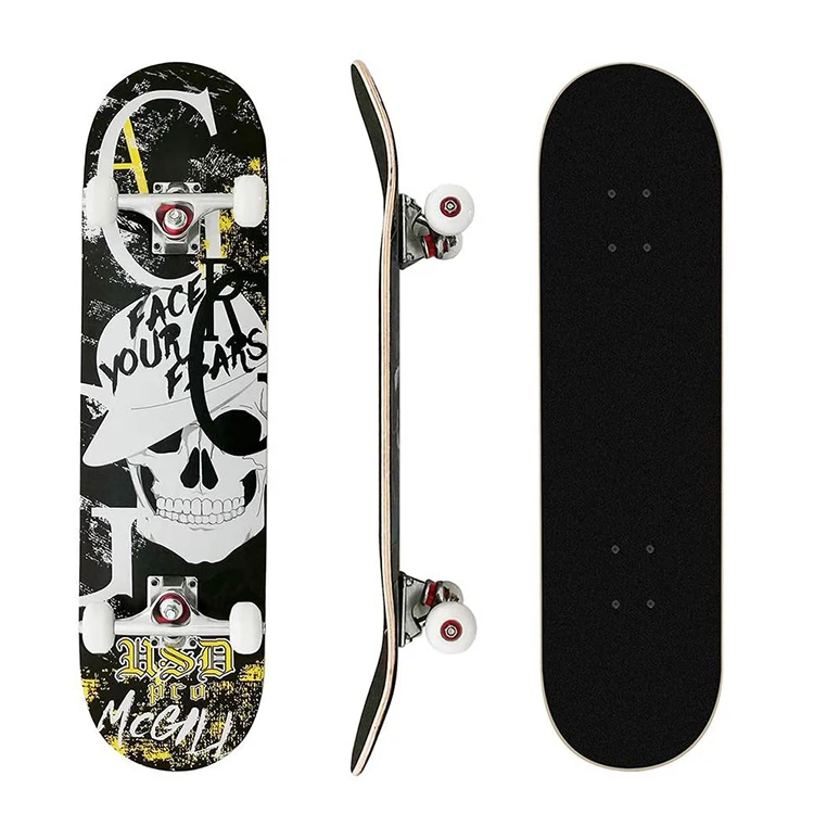 

Hot Selling Supplier Customize Complete Professional 100% Canadian Maple Wood Skateboard