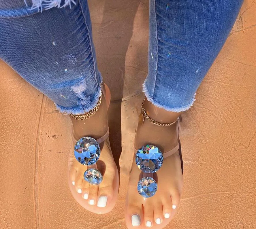 

Women's flat sandals diamond flip flop with back ankle strap jelly sandals shoes for ladies beach sandals, Pink/black
