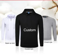 

1pcs MOQ plain men custom hoodie unisex zipper hoodies for men and women thin white gray red blue black men pullover hoodies