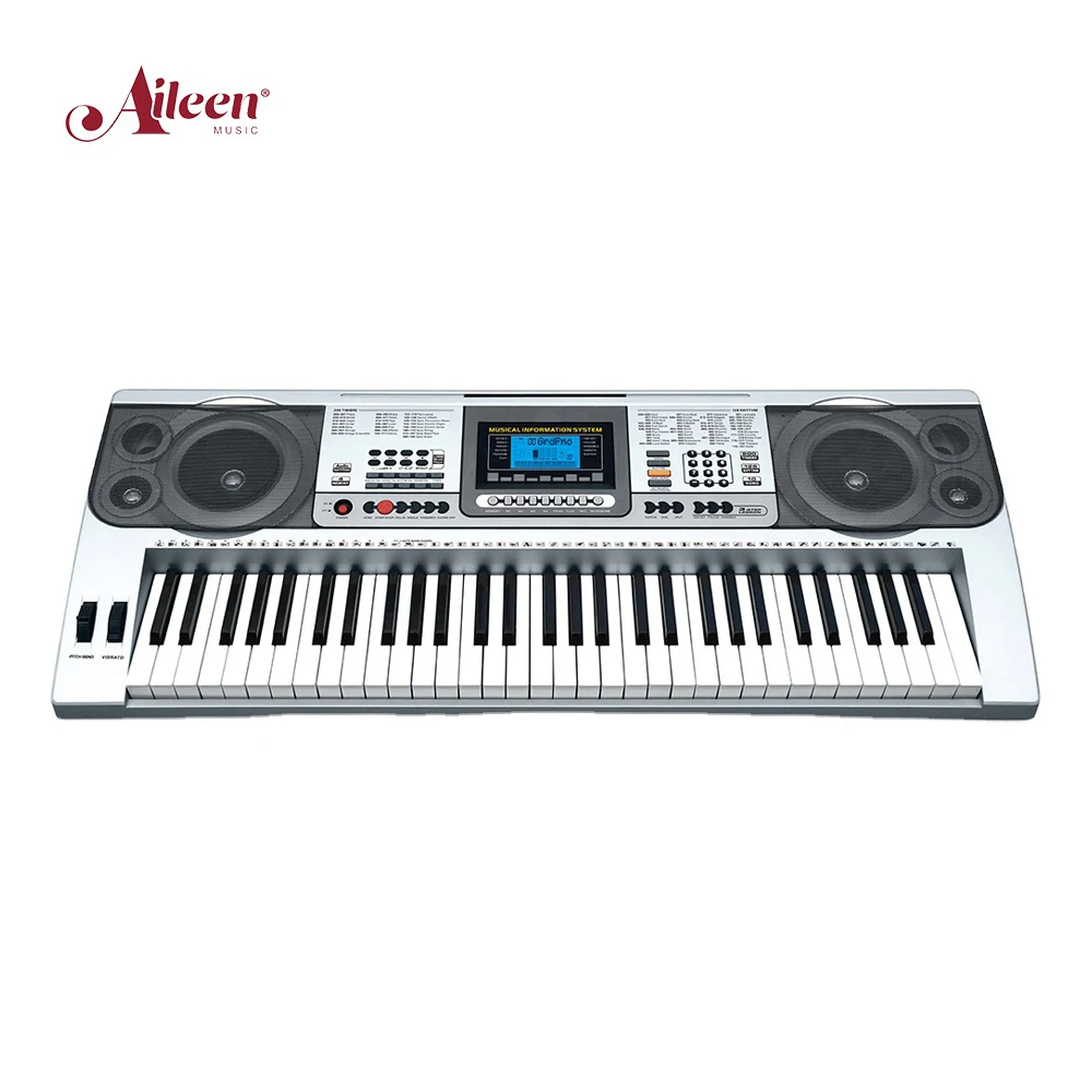 

AileenMusic 61-Key Simulation Piano Keyboard LCD Display Musical Electronic Organ(EK61222), Black
