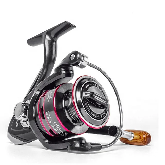 

Custom Logo 4000/5000 Series Surf Casting Fishing Reel Long Distant Saltwater Wheel With Handle Interchangeable, Black+red