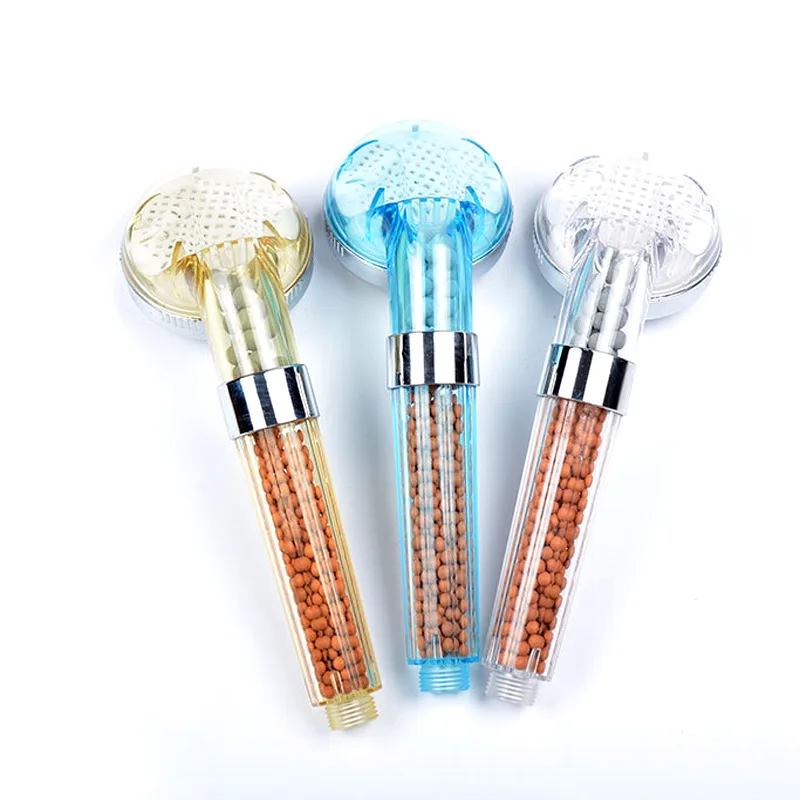 New Handheld Ionic Mineral Shower Head Filter High Pressure Ion