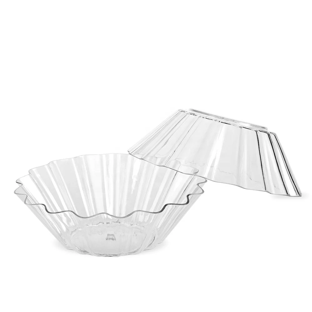 

2022 New design mini small plastic disposable ps flower shaped dessert sauce dish