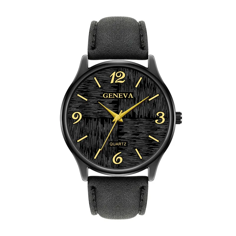 

WJ-8771 Unique Pattern Styles of Arabic Minute Scale Figures Fashion and Light Chamois Design Man's Leather Quartz Wrist watches, Mix