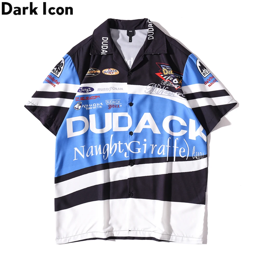 

2021 Summer Polo Shirt Men Short Sleeve Vintage Streetwear Men's Hawaiian Shirt, Custom color