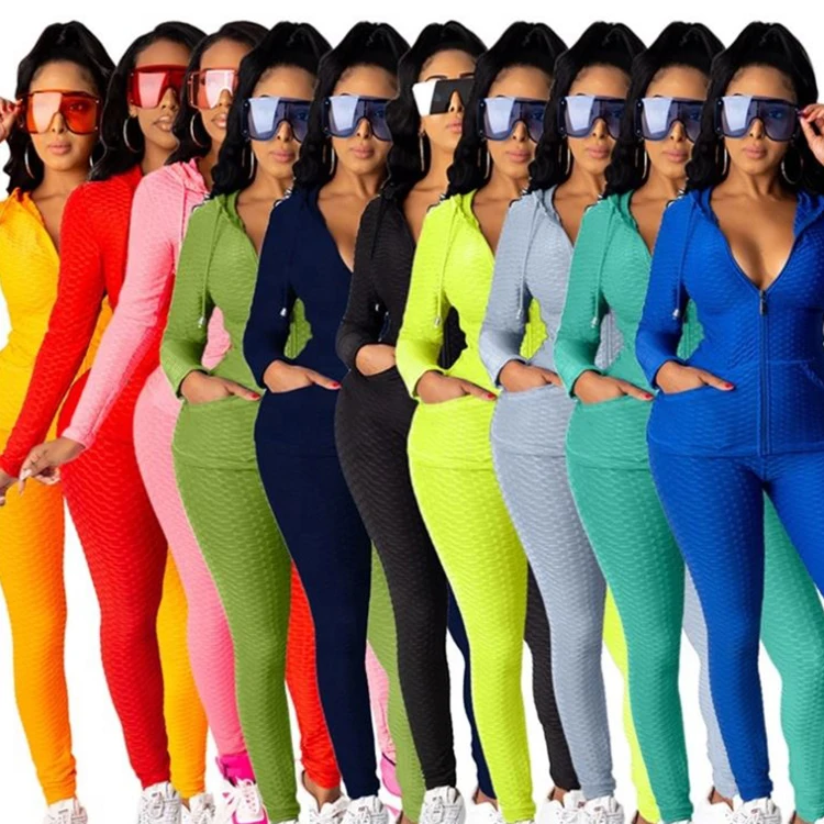 

2020 OEM Custom Summer Women Two Piece Sets For Women Long Sleeve Casual Two Piece Set Women Clothing