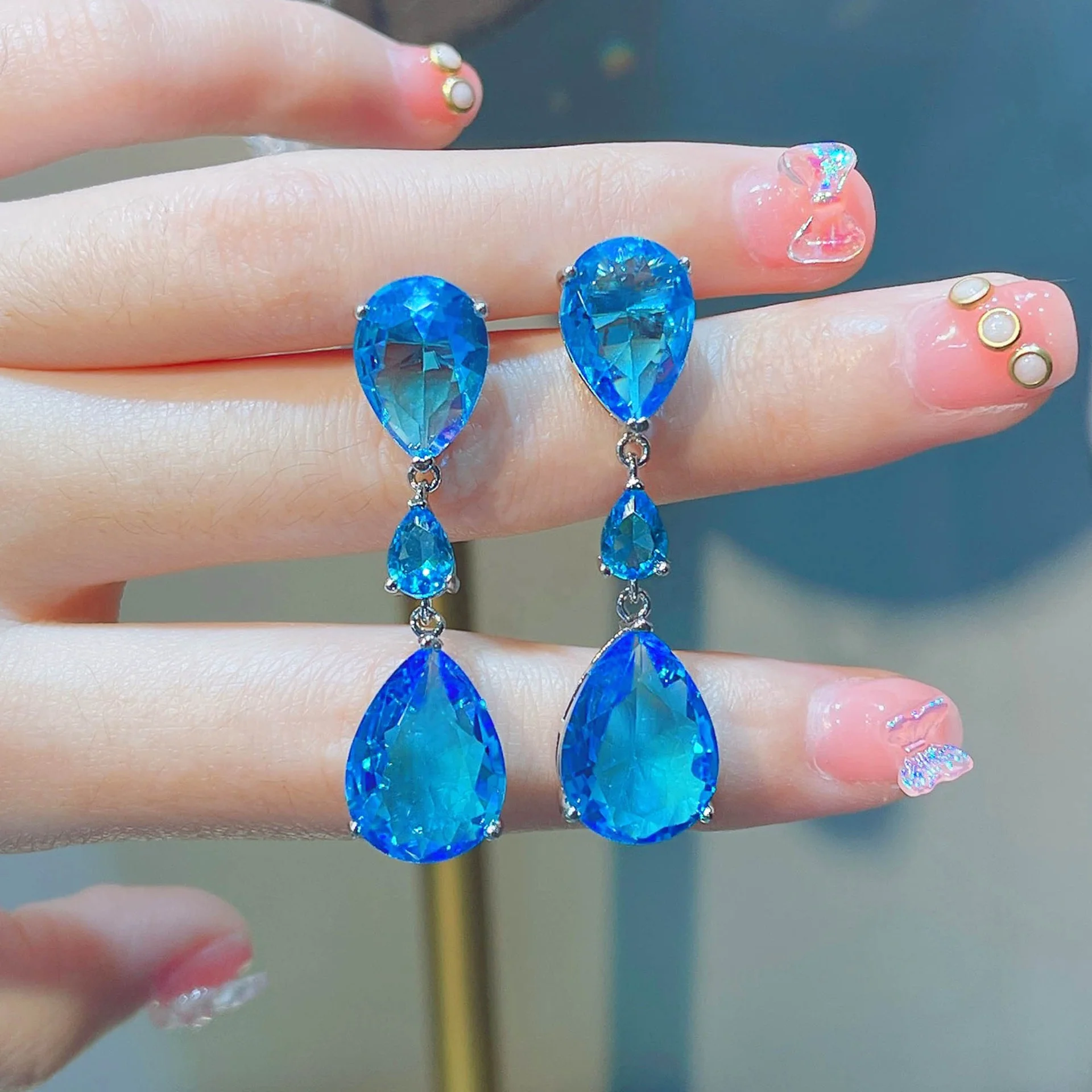 

Fashion Ladies Accessories Cubic Zircon Women Earrings Jewelry Best Friend Gift