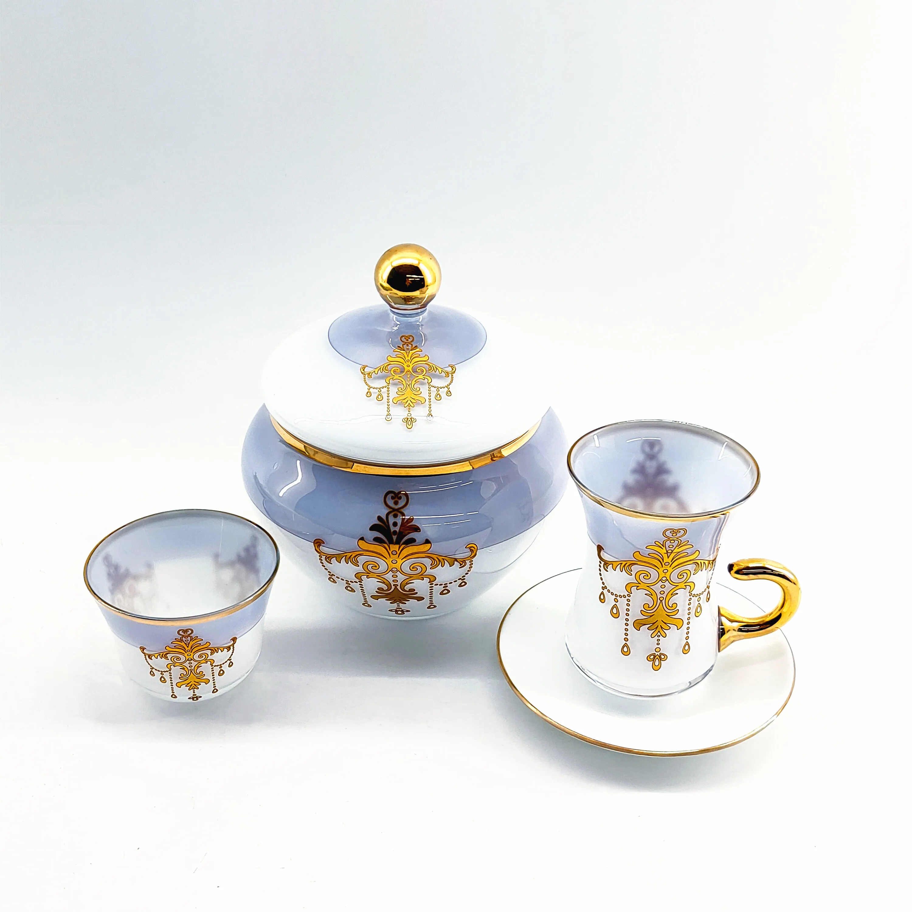 25pcs Arab Turkish Coffee Cup Set 6