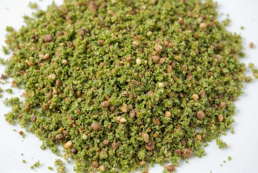 Side-by-side comparison of dry marjoram and dry oregano