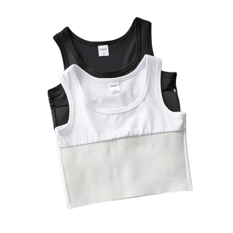 

China Factory Supply Women Black Cropped Tank Tops Breathable Chest Binder, Option