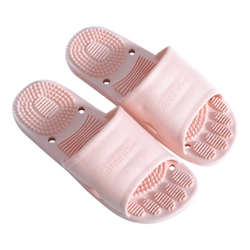 

cheap fashion A211 leaking bathroom hole men's and women's PVC plastic slippers shower slippers massage slippers women sandal, Green,purple,blue, pink,watermelon red,,white,yellow