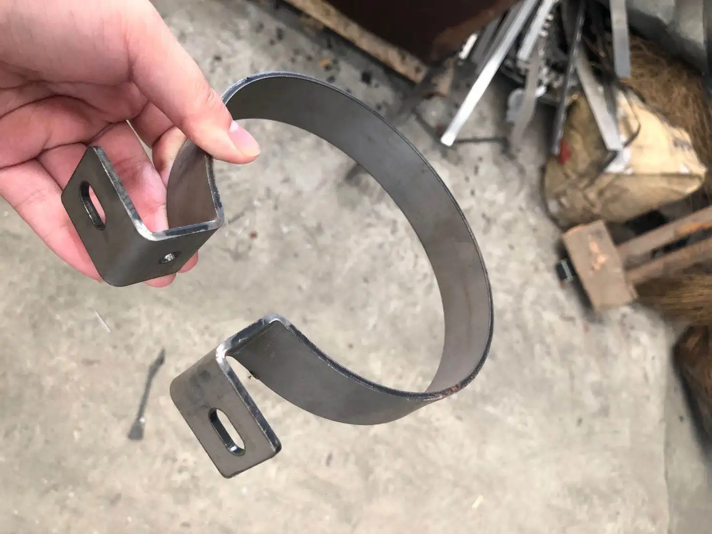 
Factory custom size small MOQ Stainless steel pipe tube hose rope clamps 