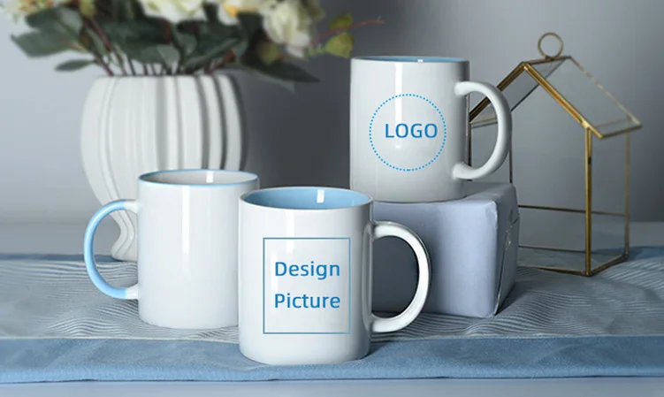 
Ceramic Magic Mug For Sublimation Mug 11Oz, 11Oz Sublimation Inner & Handle Color Coated Mug Sublimation White 