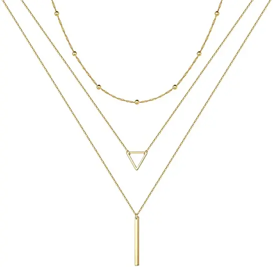 

Hot Sale Layered Gold Plated Handmade Moon Butterfly Pearl Coin Necklace for Women