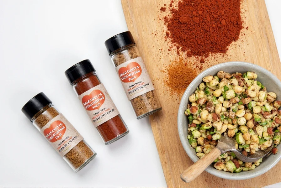 Bruschetta seasoning products on a shelf