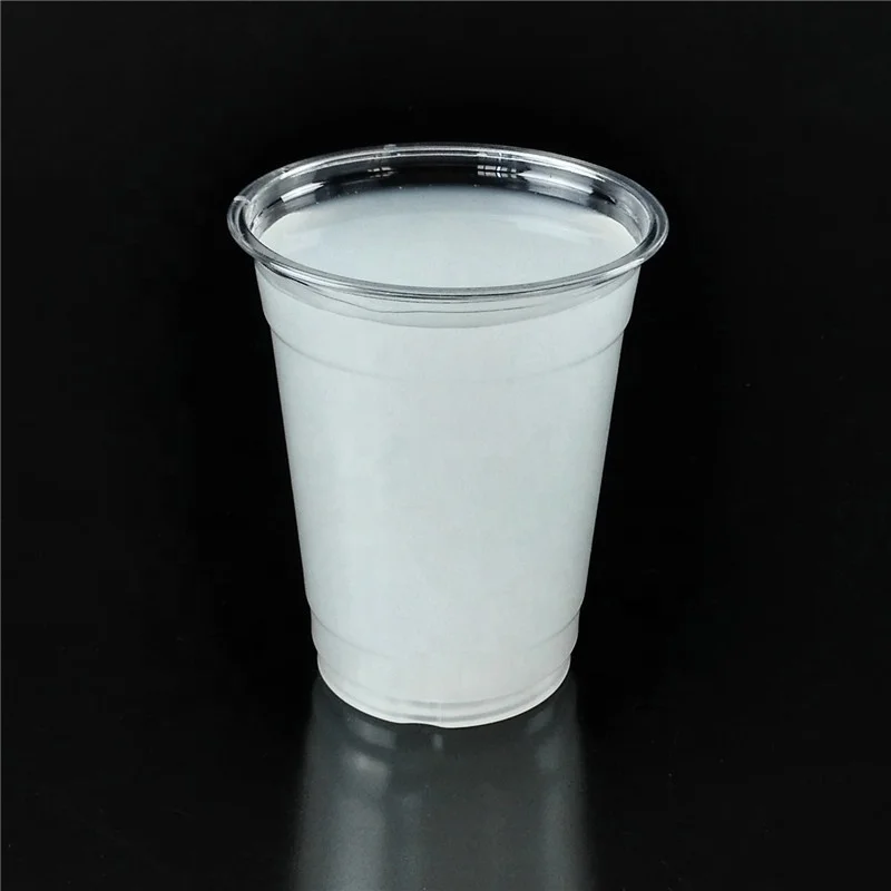 
PET Clear Plastic Drinking Cup Juice Disposable Cup 12oz 