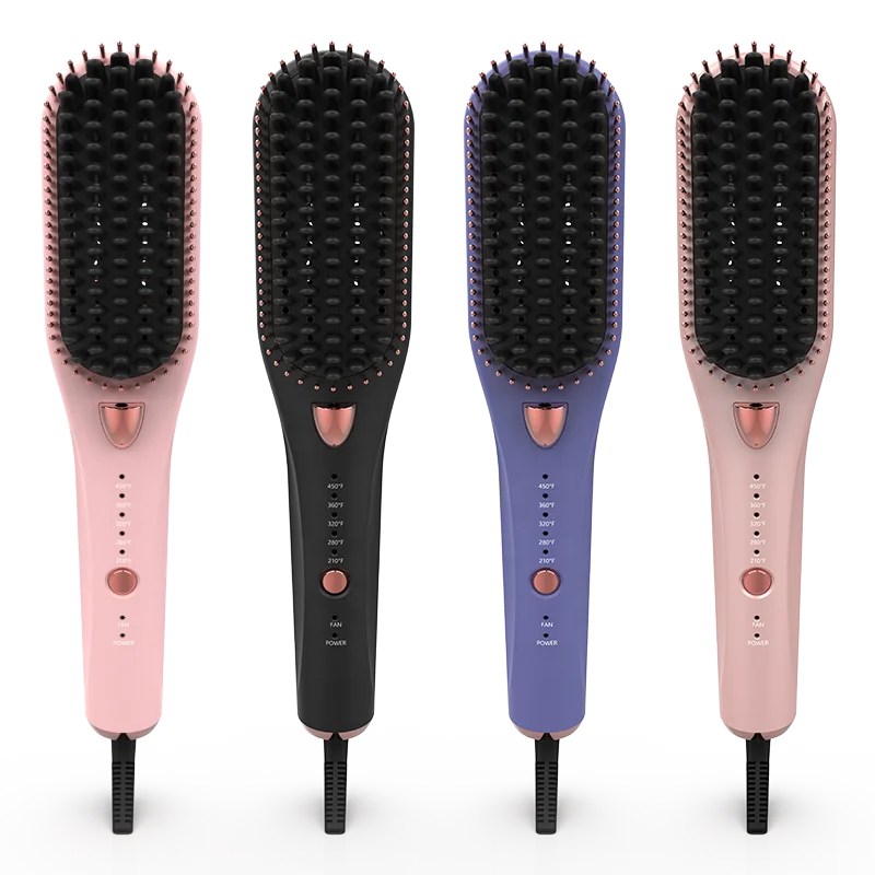 

The new two-in-one hot air comb travel portable high-power negative ion electric straight hair brush