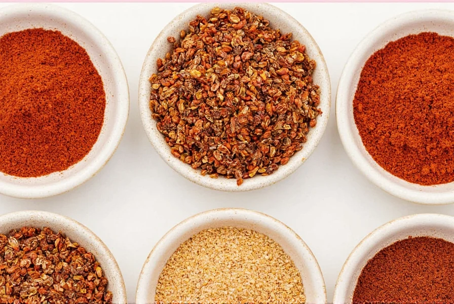 Chipotle Pepper Flakes Comparison on Counter