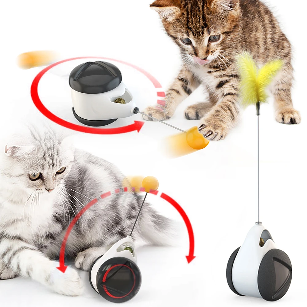 

Pet supplies Tumbler cat toys Interactive Balance Car Cat Chasing catnip toys, Picture