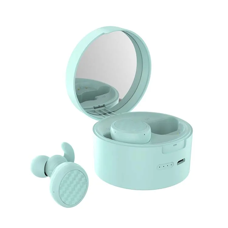 

New TWS 5.0 wireless headphones headset in-ear student wireless headset girl makeup mirror