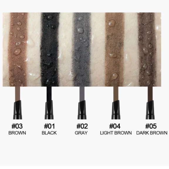 

Eyebrow Tattoo Pen 5 colors soft thin customized eyebrow pencil black brown private label custom