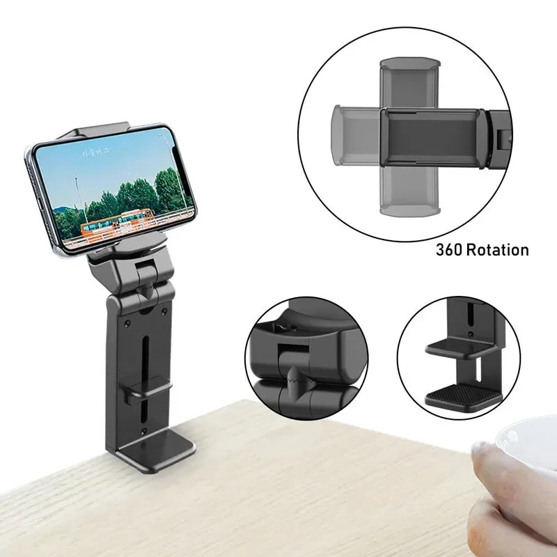 

Pocket Size Universal in Flight Airplane Phone Holder Mount. Handsfree Phone Holder for Desk Tray Flying Travel