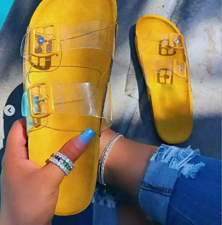 

Fashion Transparent Ladies Slippers And Sandals Casual Slides Slippers For Women