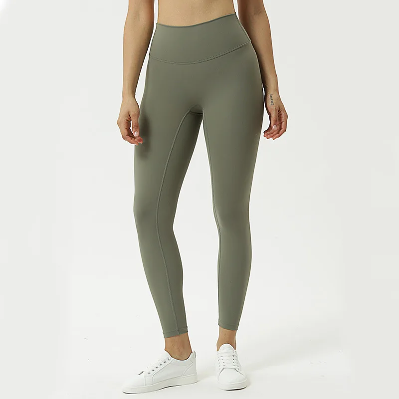 

2021Nylon Sports Leggings Gym Workout Women Running With Pocket Fitness Yoga Pants Jogging Stretch High Waist Seamless Leggings