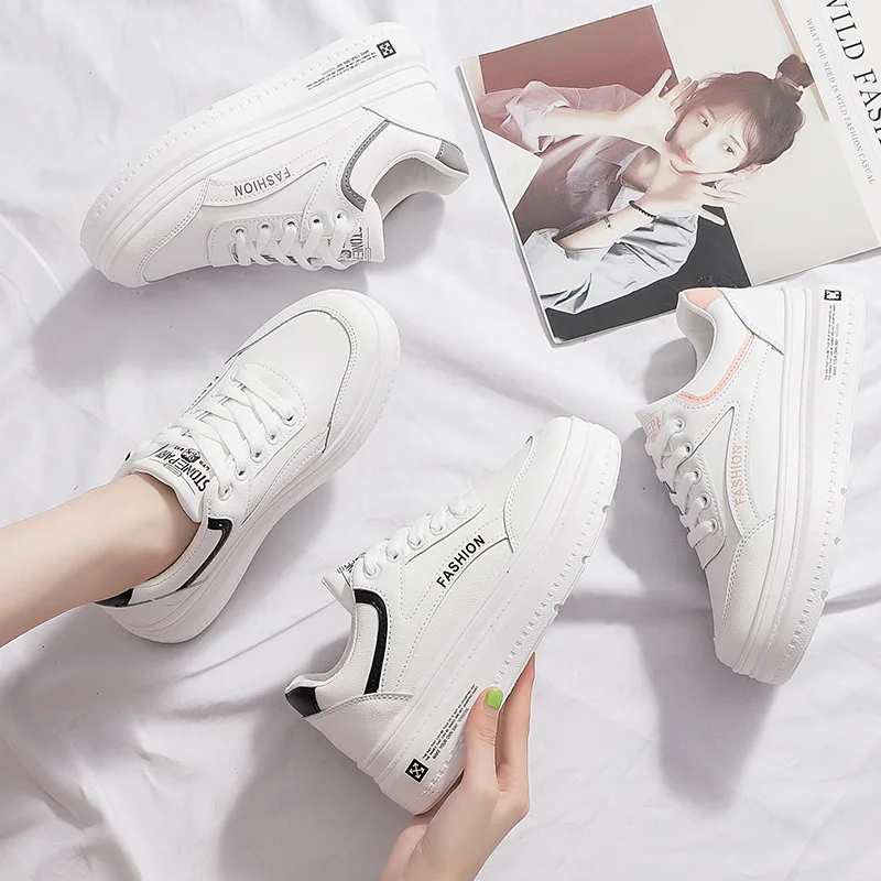 

Wholesale Comfortable Round Toe And Lining Women'S Casual Sneaker Shoes for Ladies, Black/grey/pink