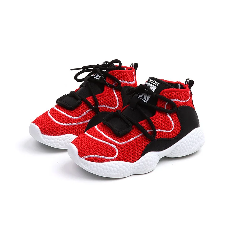 

New arrival high quality air sport children kids shoes 2019, White/black/red/grey