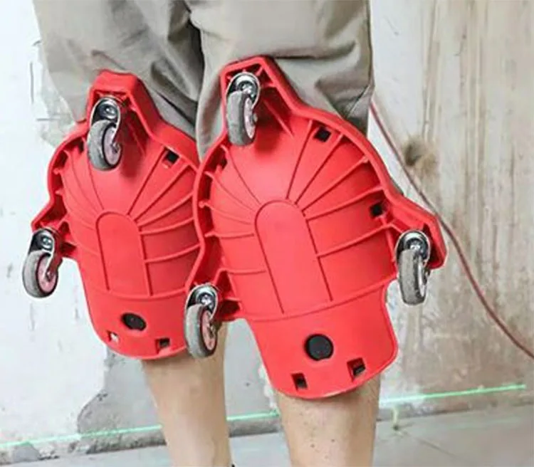 Rolling Knee Protection Pad With Wheel Built In Foam Padded Laying