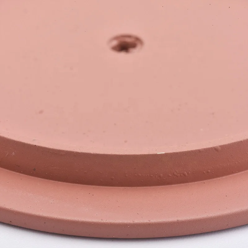 Red round wooden lid for candle jars wholesale