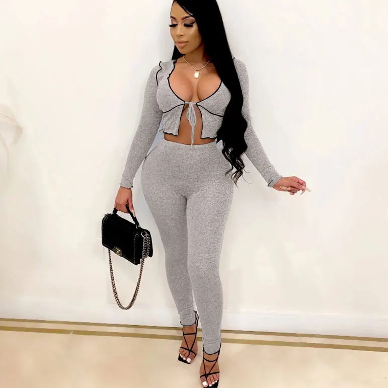 

FS3174A 2021 new style two piece set women clothing
