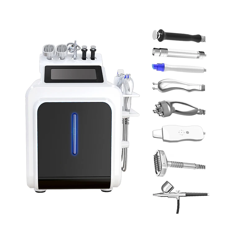 

2021 Best Selling Whitening Skin Aqua Jet Peel Facial Machine Salon Oxygen Spray Gun Facial Machine, Black