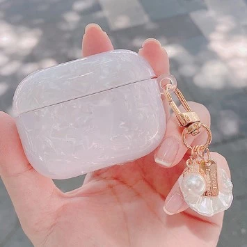 

Shell Pattern Luxury Bling Diamonds Hard Pc Case For Wireless Earphone Cover Protective Wireless Earphone Cover