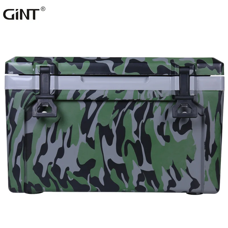 

GiNT 50L Camouflage Design Water Transfer Printing Outdoor Camping Ice Chest Cooler Boxes Hard Cooler with Handles, Customized color acceptable