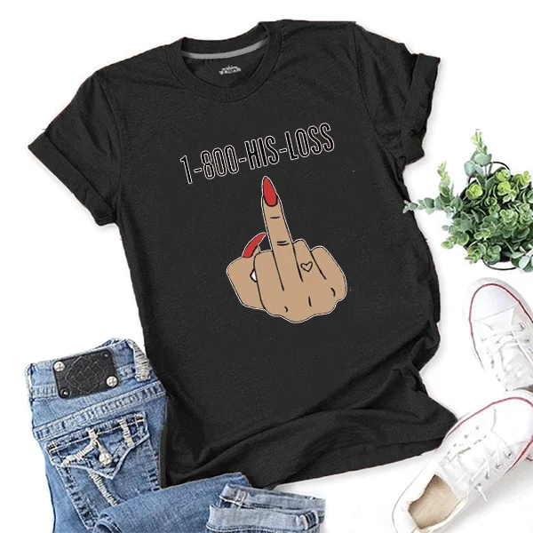 

Wholesale Print Women Tshirt 100% Cotton Black Girl T Shirt Basic Summer Sexy Shirt Lady White O-Neck