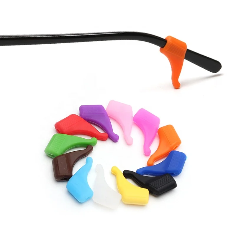 

Adjustable Silicone Anti Slip Temple Holder Glasses Ear Hooks Tip Eyeglasses Grip, 12 colors