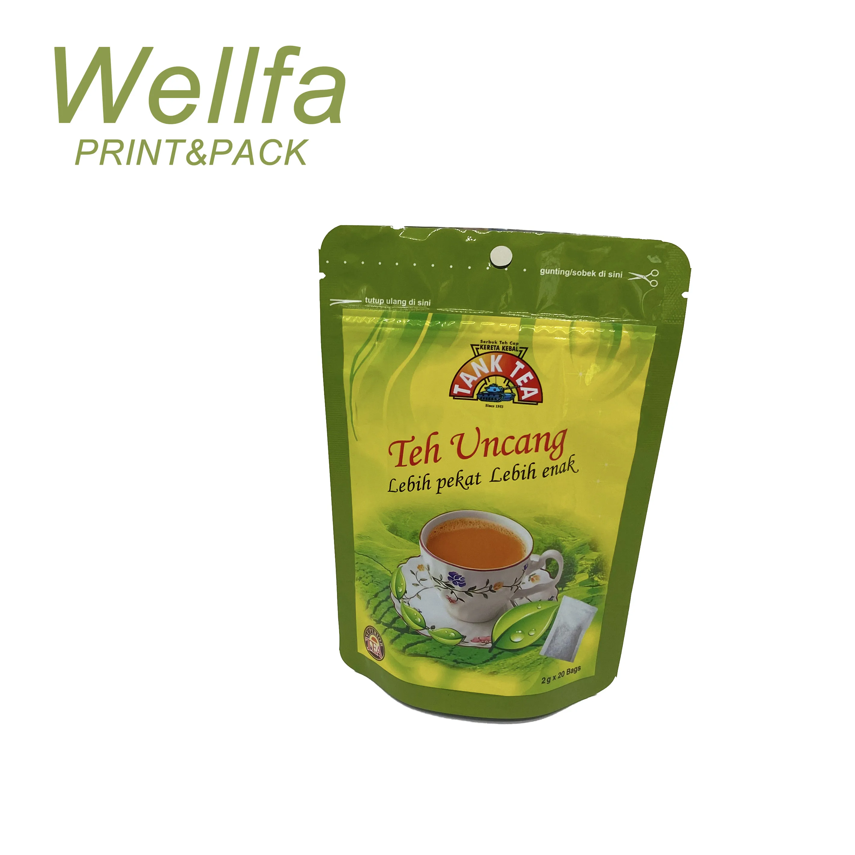 Plastic coffee tea milk powder bag/ green tea powder bag/ coffee tea ...