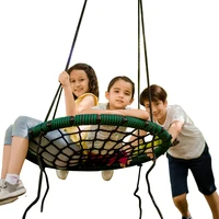 

2020 NEW Arrivals 32in Fully Assemble Saucer Spinning Outdoor Round Rope Net Web Swing