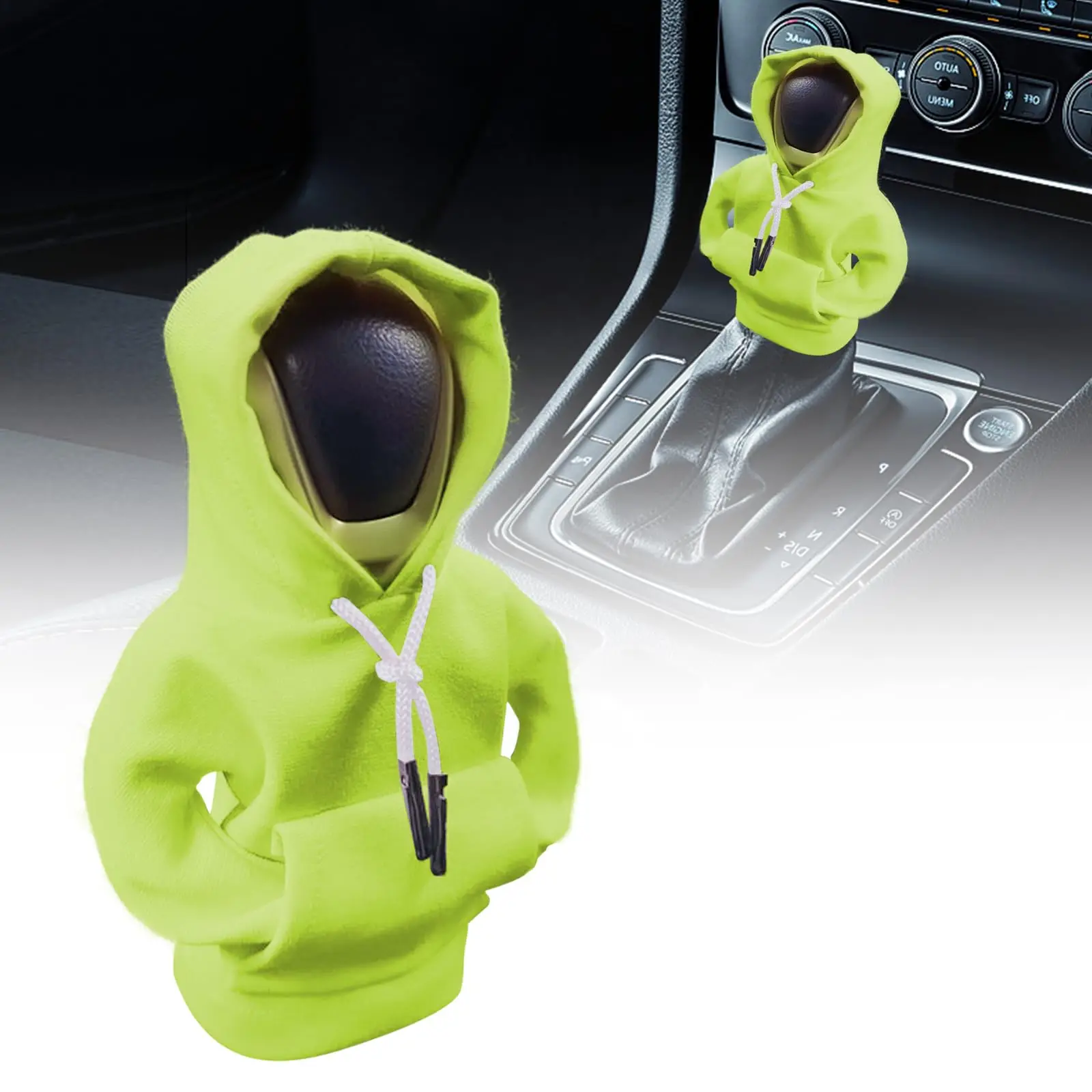 

Universal Gear Shift Hoodie Car Gear Stick Shift Cover Funny Gifts for Cute Car Interior Accessories Decorations Shift Knob