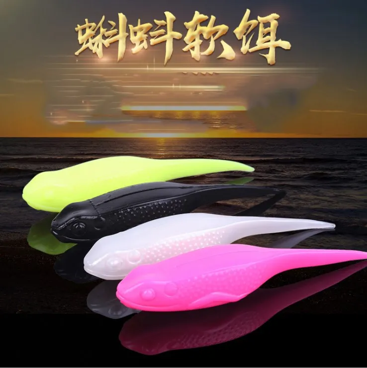 

Toplure factory hot sale saltwater fishing lures fishing soft plastic lure artificial 10cm 12g 14g soft tadpole Frog Lure