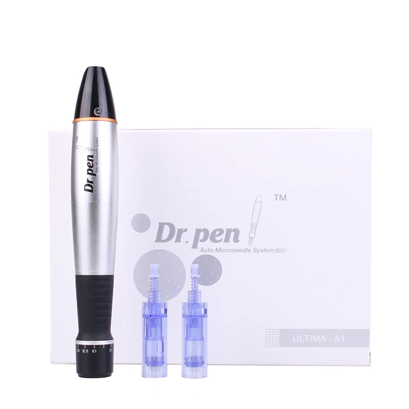 

TA CE approval face beauty skin care electric dermapen Wired derma pen GHY-603 micro needling meso pen, Red/white